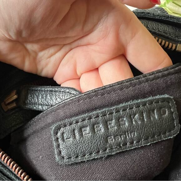 Liebeskind Black Leather Flap Crossbody Bag - Picture 12 of 12